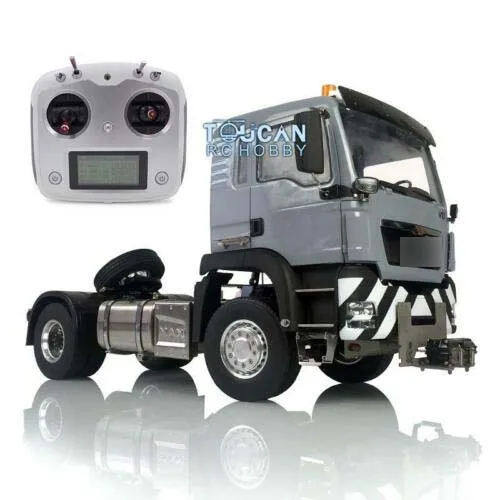 LESU RC Tractor Truck 1/14 DIY Cabin TGS 4X2 Metal Chassis Hook Light Winch Fixed Mount Radio Motor Radio Control Toys Thzh1034