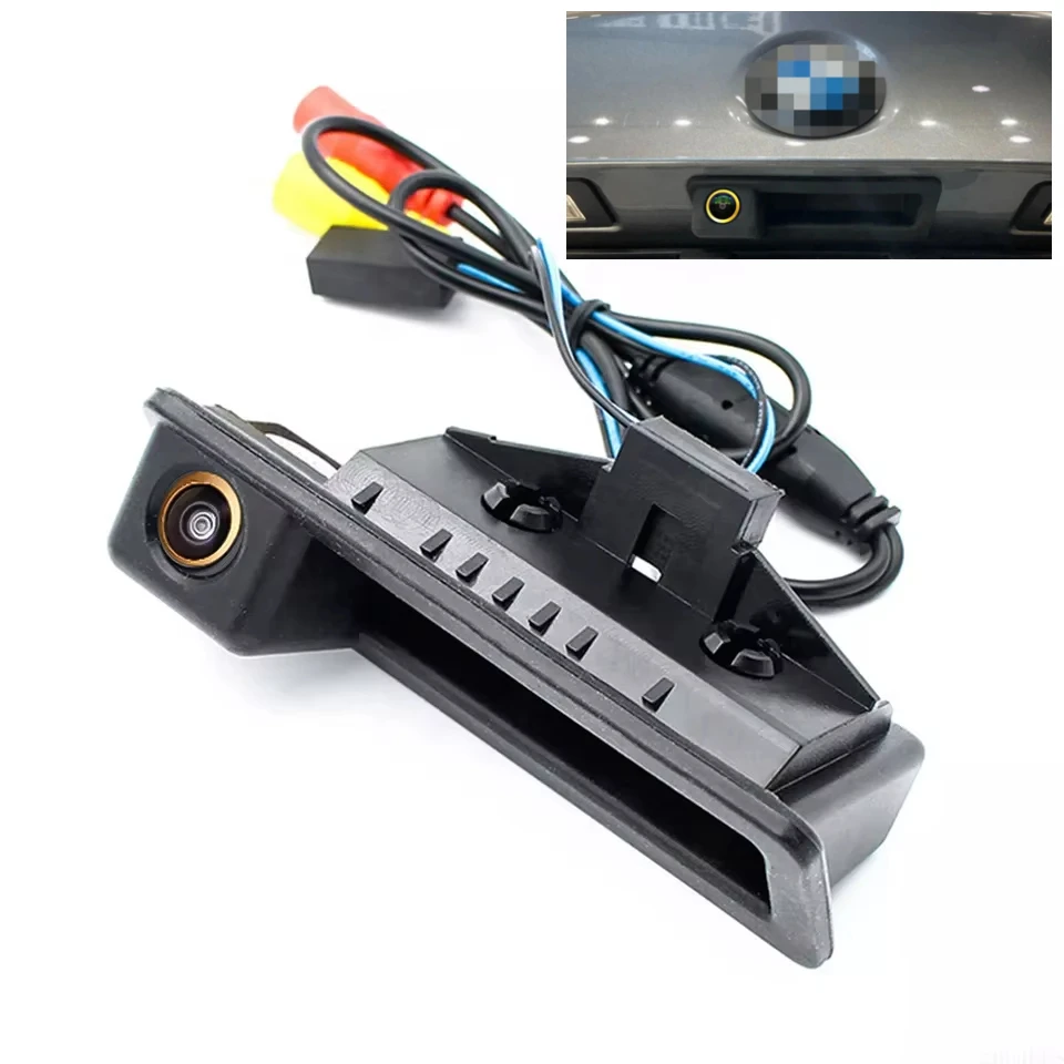 Parking CCD Gold Car Trunk Handle HD Reverse Rear View Camera for BMW 3 5 Series X5/6 E60/70/E82/E90