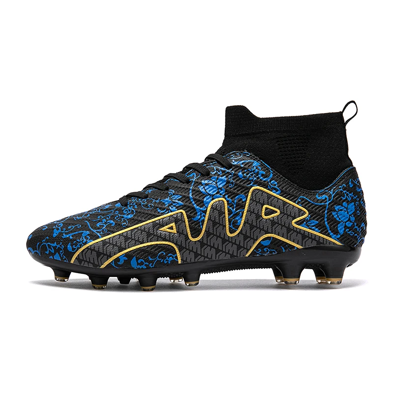 Botas de fútbol para hombre, zapatos de fútbol de alta calidad, botas de campo de fútbol profesionales, tacos ultraligeros para exteriores, zapatillas de entrenamiento al tobillo, nuevo