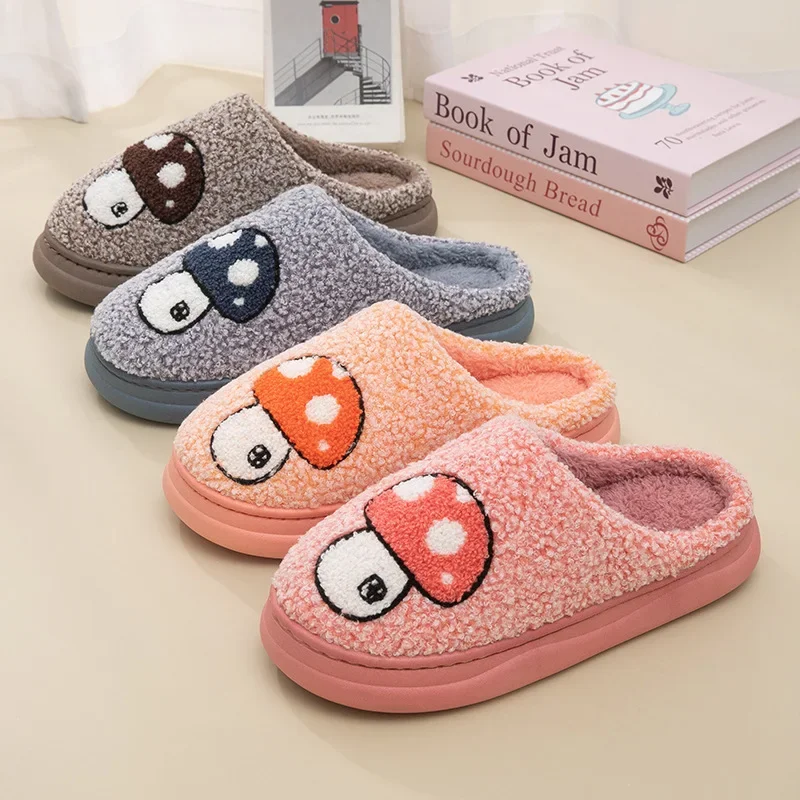 

Casual Plush Women's Slippers Home Luxury Designer Woman Shoes Flat Winter Indoor Fuzzy Fur Slides Elegant Footwear Soft Sole