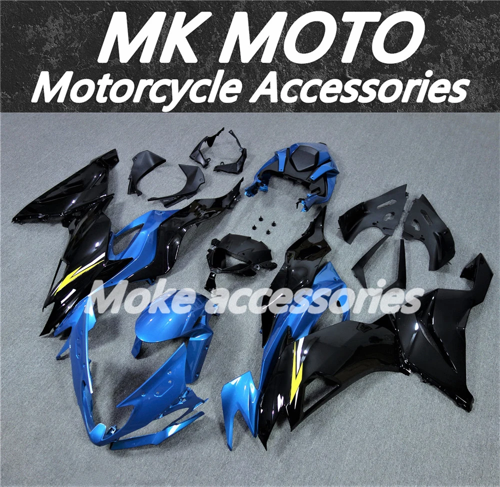 

Комплект обтекателей для мотоцикла Moke moto, подходит для zx-6r 2019 2020 2021 2022 2023 636, комплект кузова, инъекционный Ninja, синий/черный, новый