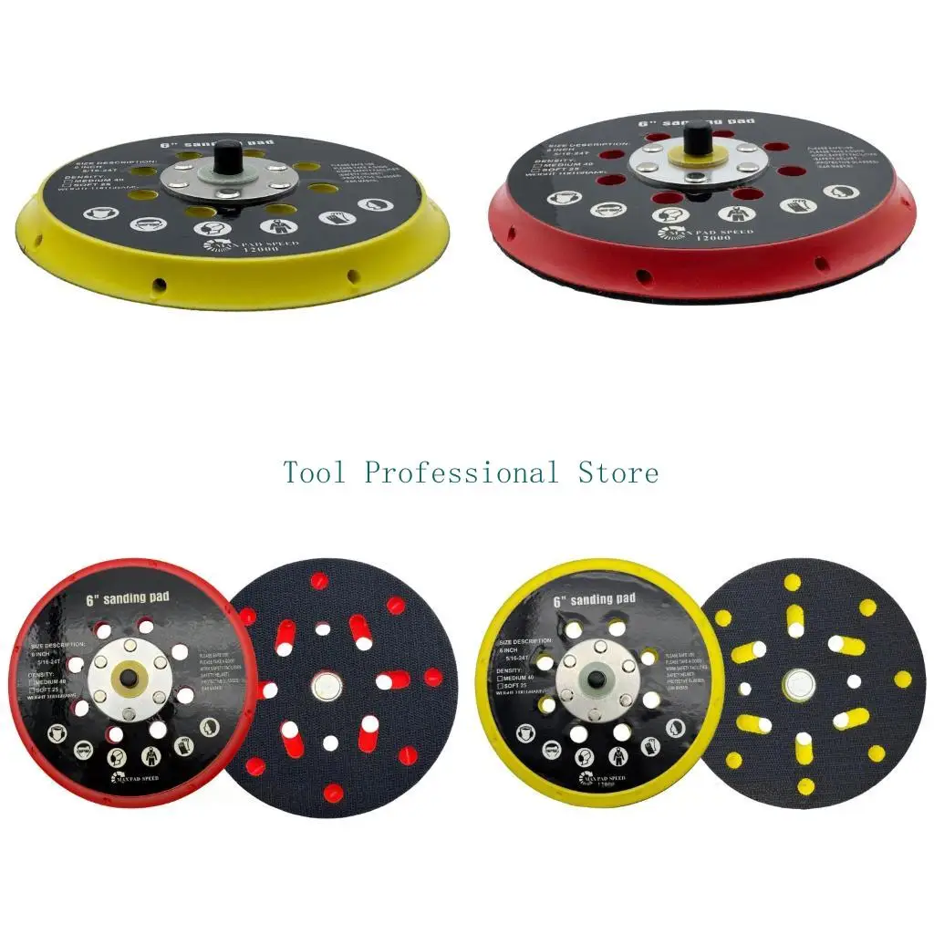 57QF High Performances 150mm Sanding Disc With 17 Ventilation Hole For Efficient Dust Extraction And Extended Abrasive Life