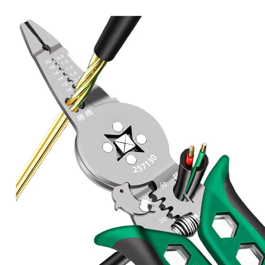 크림핑 플라이어 헤비듀티 와이어 스트리퍼 및 크림핑 도구 인체공학적 다기능 작업장 장비 수공구 플라이어