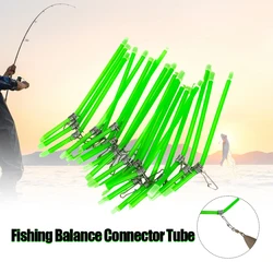 Fishing Anti Tangle Booms Tube Sea Fishing Anti Tangle Feeder Boom with Snaps Tube Balance Connector Fish Tackle(Green Metal)