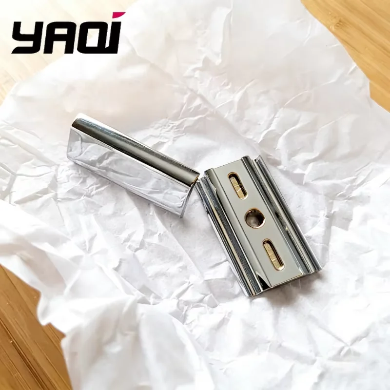

YAQI Professional Chrome Color Mercury Мужская безопасная бритвенная головка-аксессуар для ухода за бородой