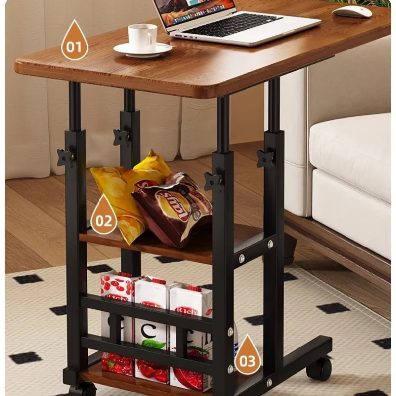 Movable Lifting Bedside Table Bedside Small Table Reading Desk Computer Desk  Convenient Space Saving Laptop Table New Arrival