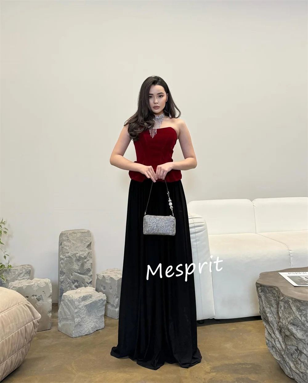 Gaun Midi Gaun acara Bespoke satu bahu model A-line Natal Ruched Satin indah kualitas tinggi Jiayigong