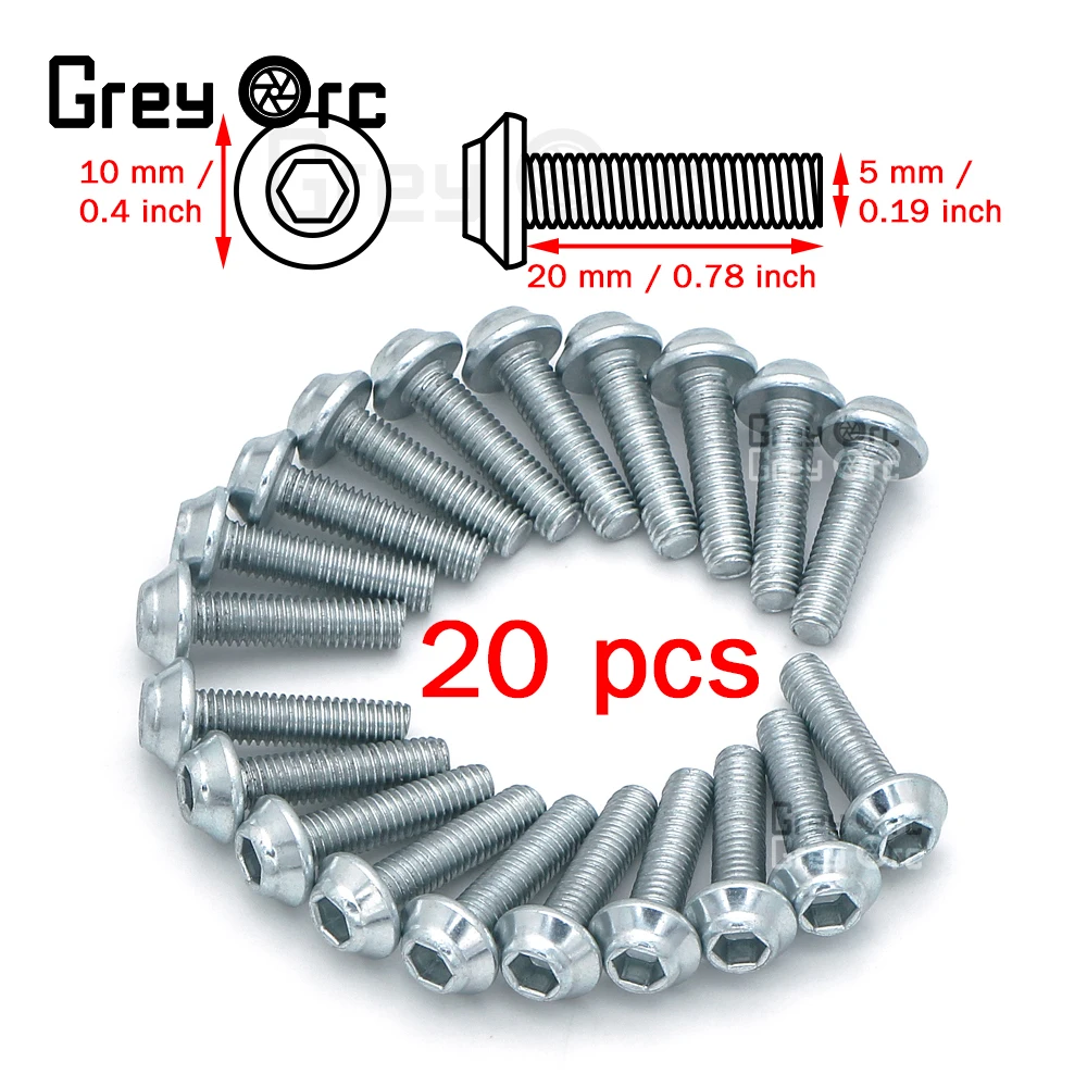 Motorcycle Round Pan Head Hex Hexagon Socket Screw Stainless Steel Button Head Allen Screws For Kawasaki Ninja300 Zx10R Zx6R