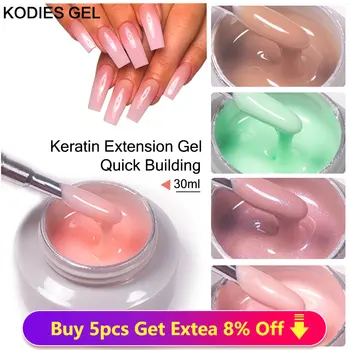 KODIES GEL Builder Nagelgel zur Verlängerung, 30 ml, semi-permanenter UV/LED-Poly-Hartgel, Keratin-Proteinlack für Nagelkunst-Maniküre