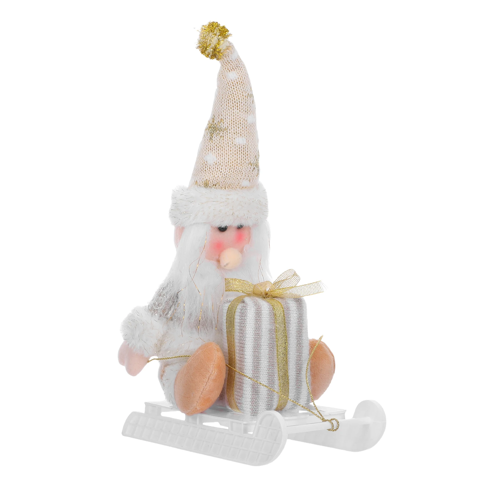 

Christmas Decoration Party Favor Decorations Desktop Stuffed Ornament Pp Cotton Santa Scene Prop