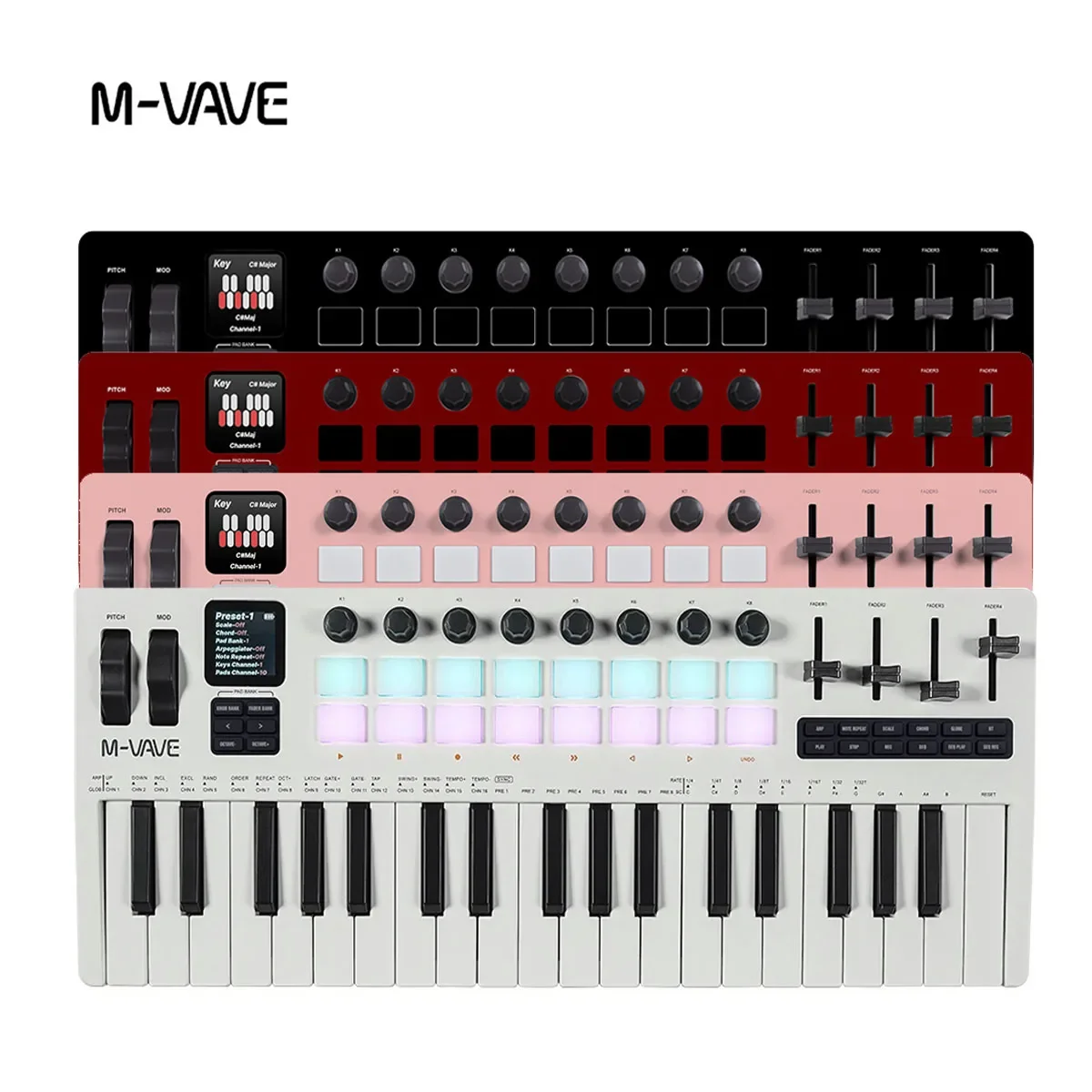 M-VAVE MIDlキーボード SMK-37PRO 内蔵シ - Midi Controller Pad のレビューと価格