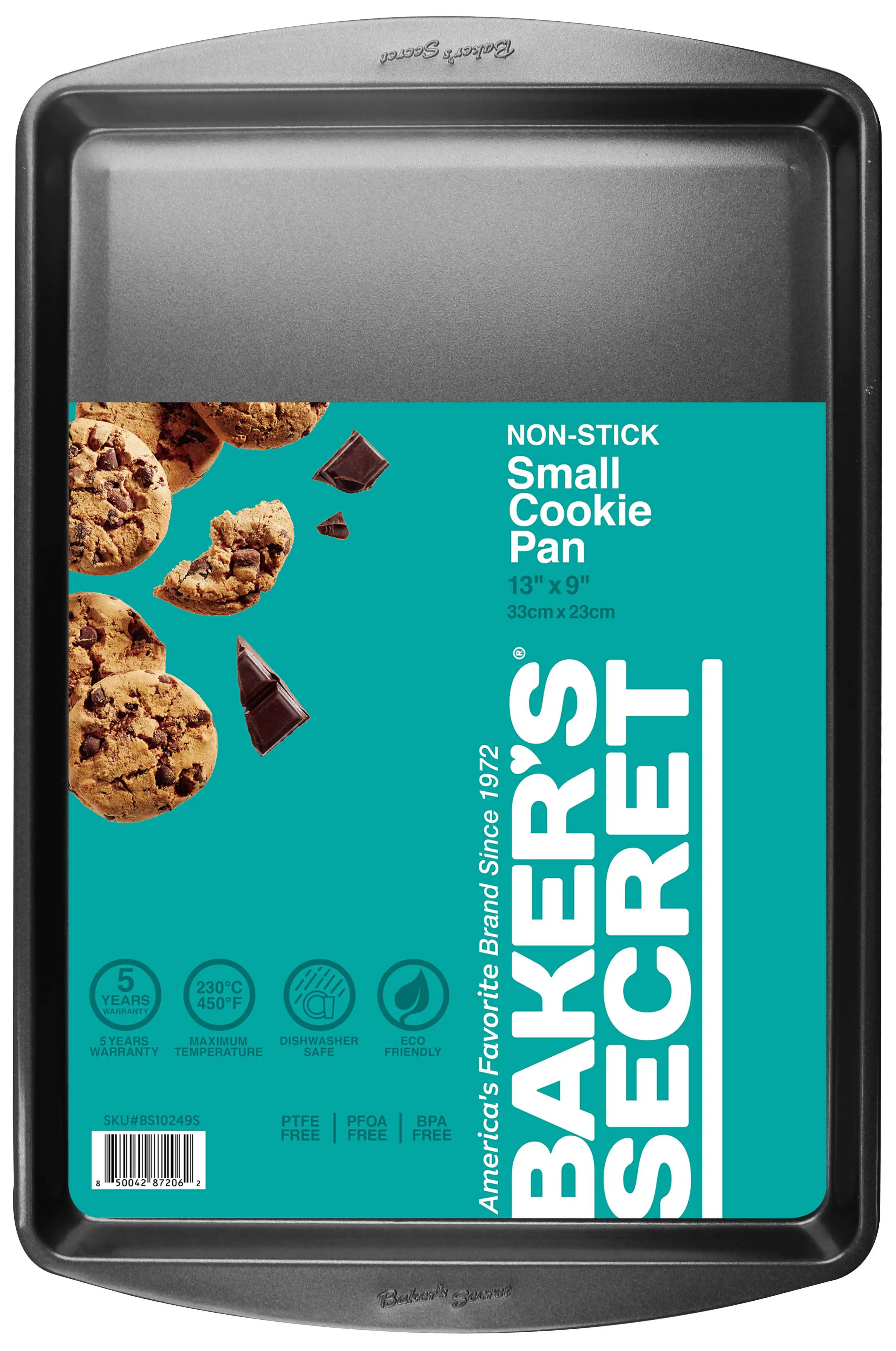

13 X 9 Nonstick Carbon Steel Small Cookie Sheet, Gray