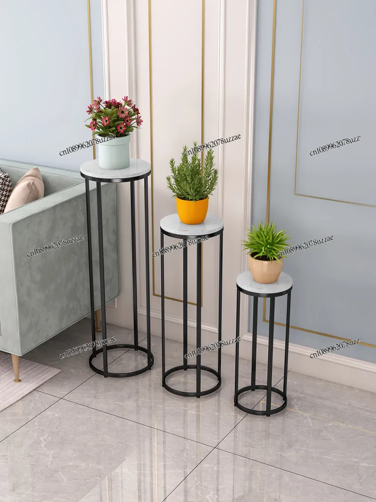 Nordic Wrought Iron Light Luxury Floor-to-ceiling Flower Stand Living Room Bedroom Modern Simple