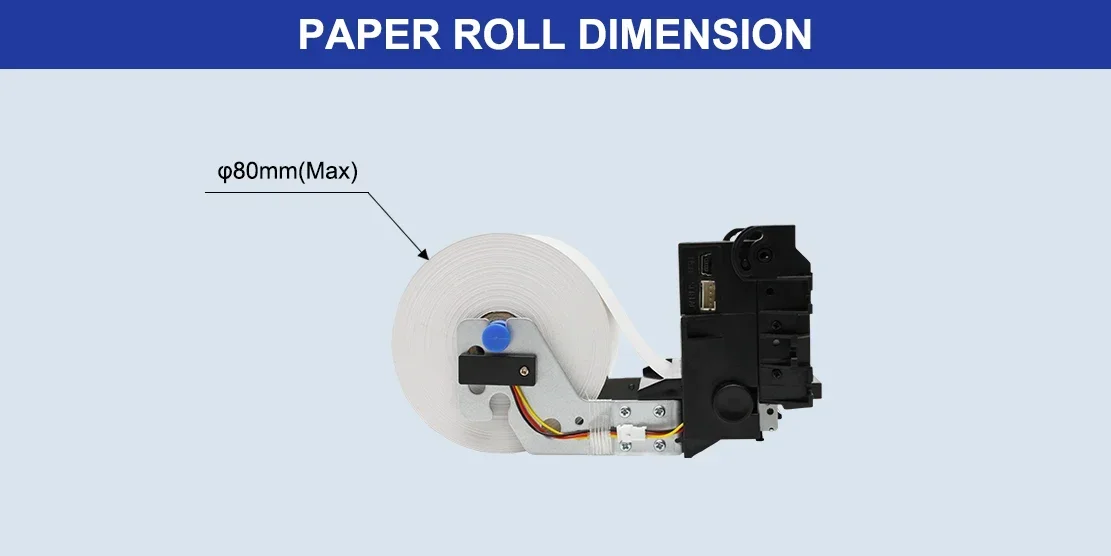 

NewCASHINO KP-628E 58mm Impact 5-9V/ 12V Kiosk Thermal Ticket Printer Module With Auto Cutter for Parking Payment Machine