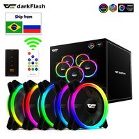 Darkflash DR11PRO 120mm Cooling Fan RGB pc gamer Adjust Speed Double halo Cooler argb Adjustable computer Case Fan ventilador