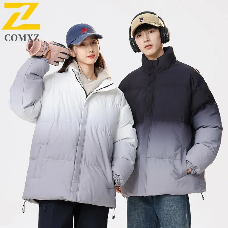 COMXZ 2025, мужская корейская утолщенная зимняя куртка с хлопковой подкладкой, теплая тактическая водонепроницаемая ветрозащитная спортивная куртка на открытом воздухе