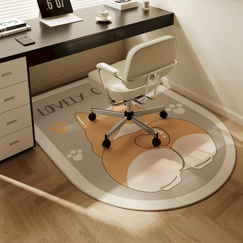 VIKAMA Cartoon Animal Game Table and Chair Carpet Anti slip Acoustic Soft Carpet Cute Abstract Home Decoration