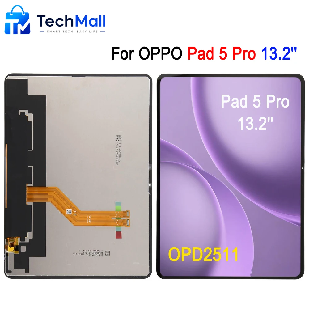 144Hz LCD Screen For OPPO Pad 5 Pro 13.2'' OPD2511, For OPPO Pad 5 Pro Tablet LCD Display Touch Screen Replacement Part
