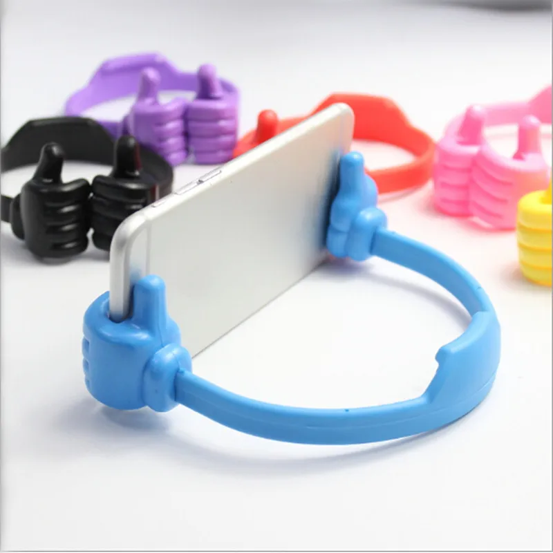 

Wholesale Mobile Phone Holder Thumbs Modeling Phone Stand Bracket Holder Mount For Cell Phone Tablets Universal Desk Holder