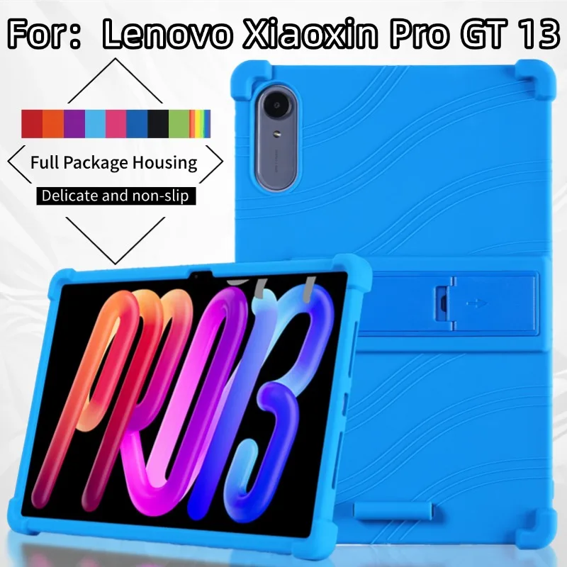 For Lenovo Xiaoxin Pad Pro 13 Case GT 13 2026 TB376FC/TB378FC/390 Stand Soft Silicone Funda Idea Tab Pro Gen 2 13" Tablet Cover