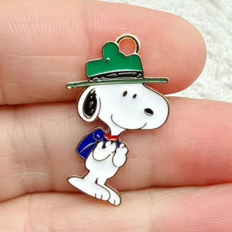 10Pcs/lot Cute Anime Dog Enamel Charms Pendant for Cartoon DIY Earrings Jewelry Make Bracelet Earrings Handmade Accessory