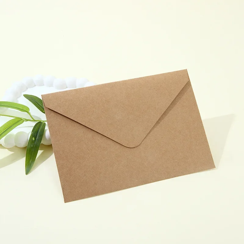 50pcs/lot Kraft Paper Envelope 140g Paper Postcards for Wedding Invitation 11x8cm Mini Envelopes Business Supplies Stationery