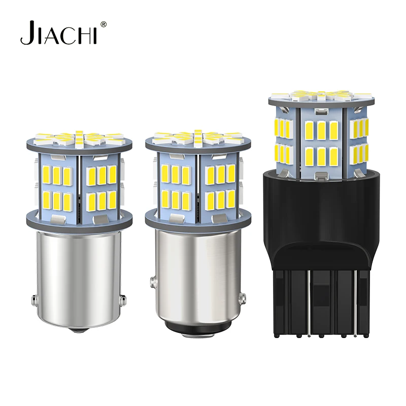 

Jiachi 2PCS 1157 P21/5W BAY15D Led Bulbs Auto Accessories 1156 BA15S 7443 T20 3014 54Chip Car Brake Reverse Light 12-24V 6000K