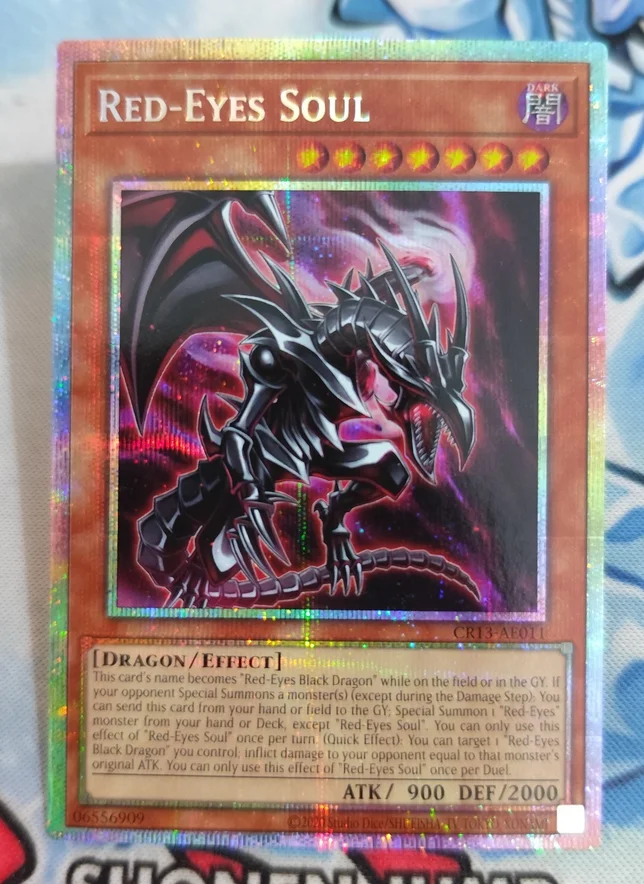 Yu-Gi-Oh YGO KONAMI Duel Monsters CR13-AE011 Red-Eyes Soul Prismatic Secret Asian English Collection Mint Card