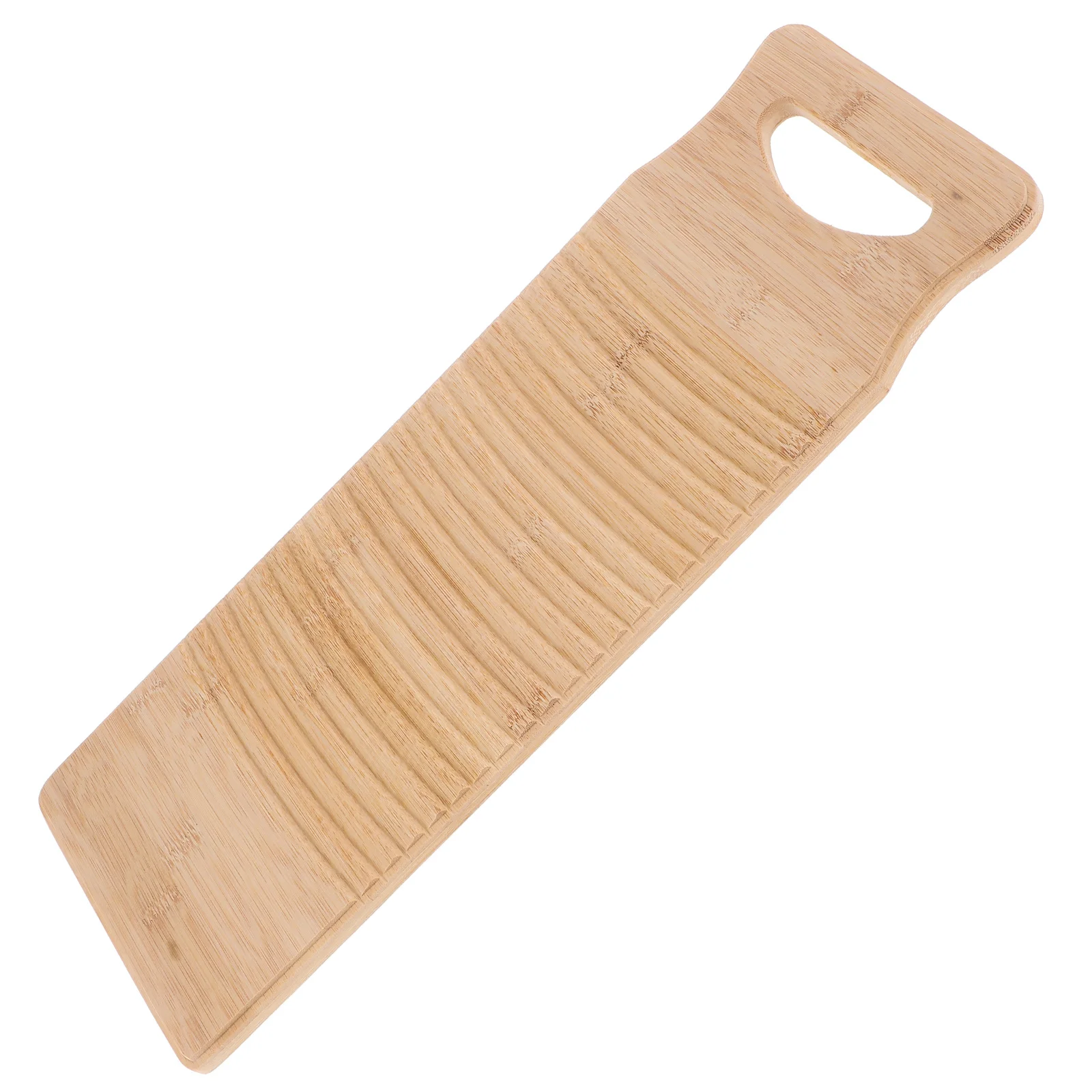 

Old Fashioned Bamboo Washboard Strong Practical Laundry Cleaning Board Ergonomic Design Long Lasting Laundry Board