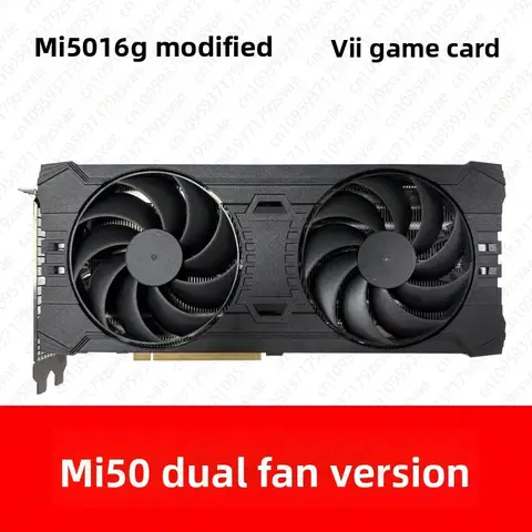 MI50 16G 39W+ 7 Graphics Card Stable Gaming Dual-fan Version