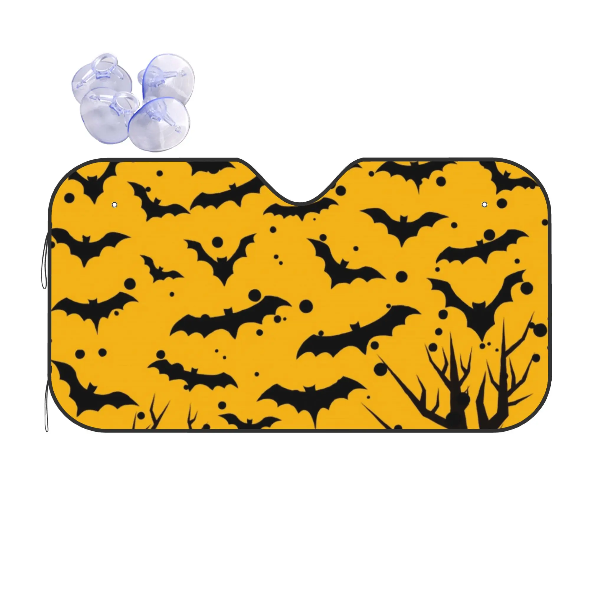 Car Front Windshield Sun Visor Heat Insulation Cover Vampires Bats Goth Occult Witch Car Sun Shade  Covers Car Solar Protection