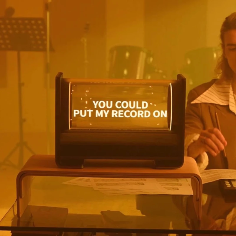 Holographic lyrics speaker display transparent and colorful creative technology three-dimensional speaker