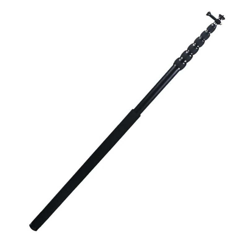 

5 meters mobile phone selfie stick aluminum alloy telescopic rod is suitable for GoPro gimbal shooting live microphone 5m
