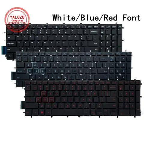 US Laptop Keyboard For Dell G3 3500 3579 3779 3590 G5 5500 5587 5590 5575 G7 7580 7588 7790 7590 Vostro 15 5568 7580 V5568 P72F
