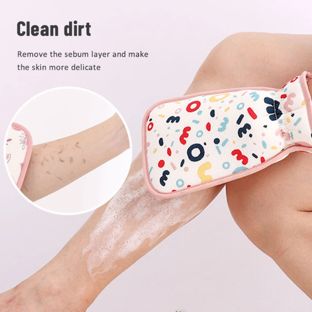 1PCS Double-Sided Towel Korean Exfoliating Bath Washcloth Shower Spa Exfoliator Two-Sided Bath Glove Body Cleaning Tool