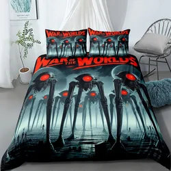 War of Worlds Art Duvet Cover Set EU Single Double King US Twin Full Queen Size Bedclothes