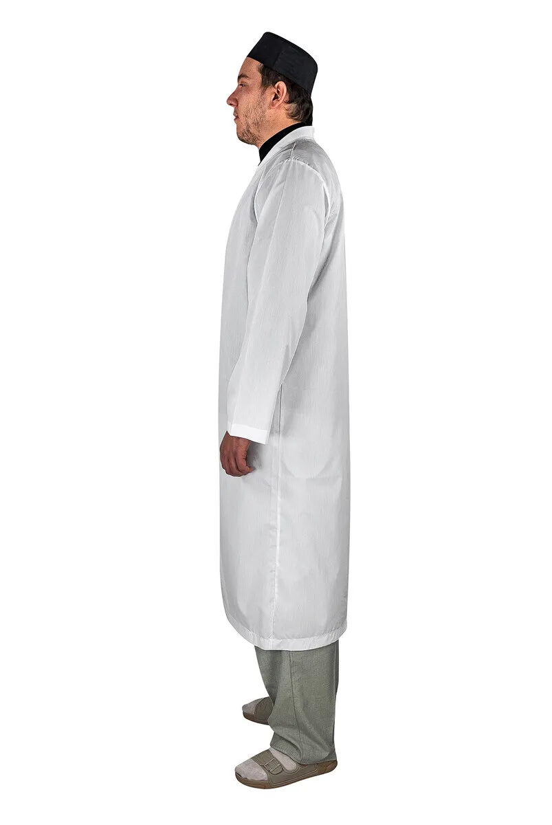 IQRAH Flat Desensiz Cotton Prayer Robe White