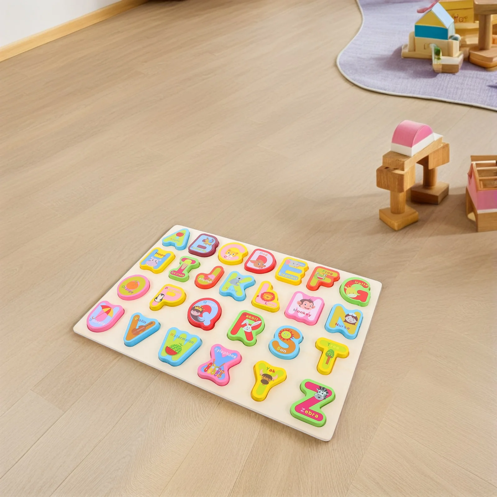 3 szt. Drewniane puzzle Montessori z alfabetem, liczbami i kształtami, zestaw edukacyjny dla przedszkolaków, wczesna nauka, gry edukacyjne, drewniane cyfry arabskie