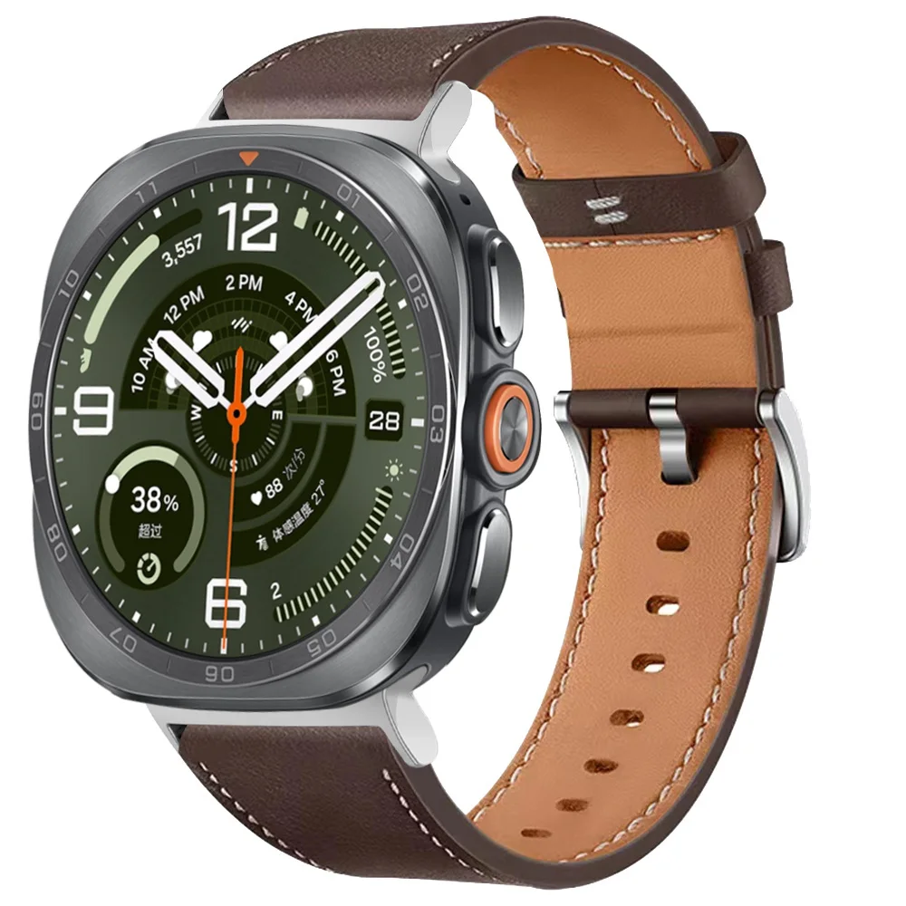 Lederarmband für Samsung Galaxy Watch Ultra2 Ultra 2025 47MM, weiches Armband für Galaxy Watch 9 8 40 44mm 8Classic Uhrenarmband – Detail 24