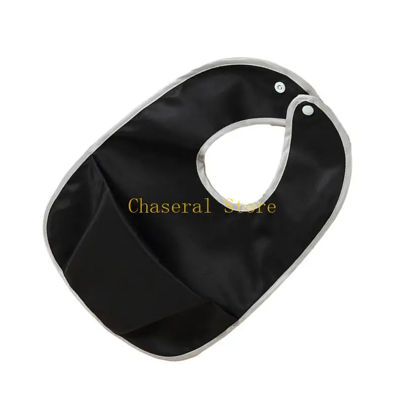 

E7CE зимний нагрудник для кормления, детские нагрудники, мягкий водонепроницаемый нагрудник с карманом для ловли еды для детей,