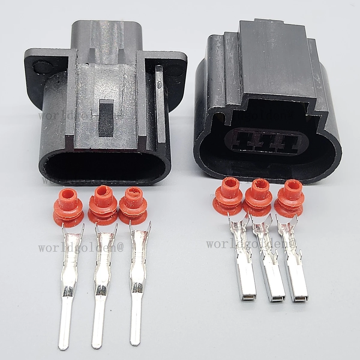 H13 Male Female Plastic Wiring Connector for Vehicle Headlight Bulb Base Repair and Harness Assembly