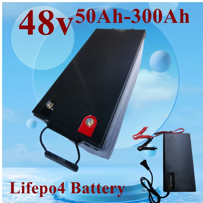 RHD 48V 50Ah 100Ah 150Ah 200Ah 300Ah Lifepo4 Lithium Battery pack bluetooth Parellel for Solar system 3000W 5000W 6000W Inverter