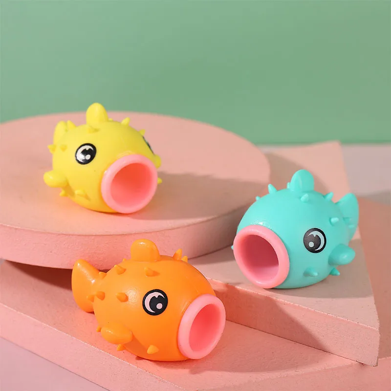 Anti-Stress Toy Fish Stick Out Their Tongues Toy Squeeze Fidget Toys Squishy Trick Pranks For Kids Adults Gift New Hot J195