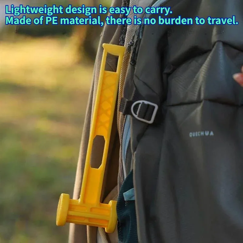 1PC Multi-specification Bold Plastic Windproof Multifunctional Hammer Beach Fixed Field Fluorescent Nail Camping