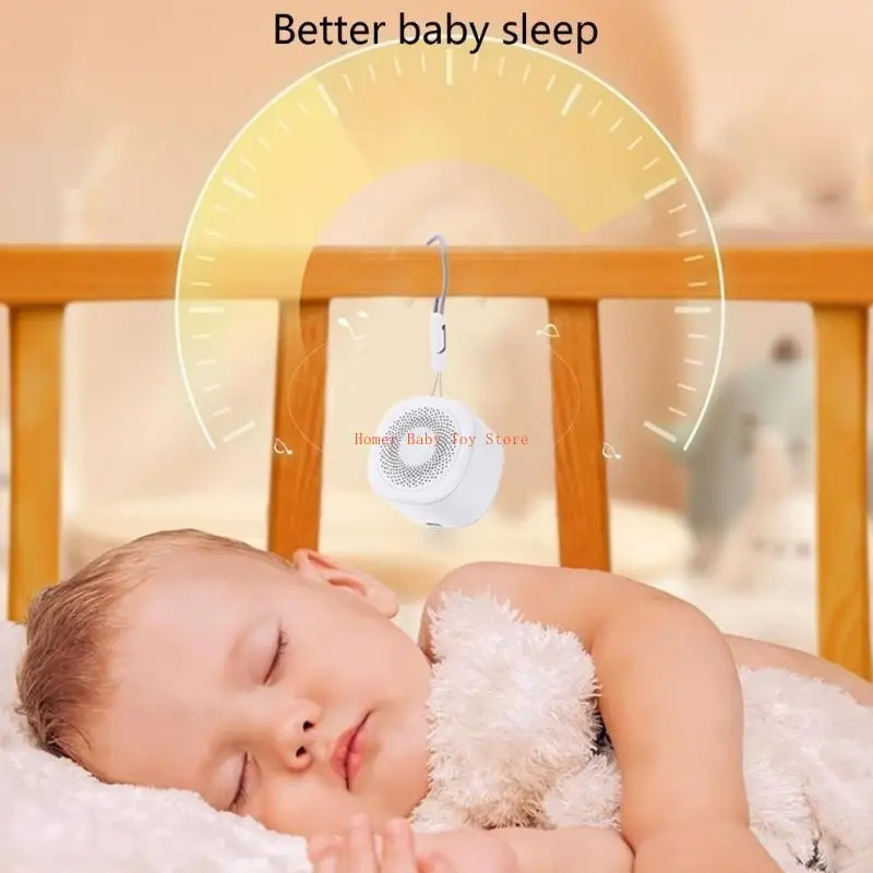 J0PF Baby White Noise Sound Machine Neugeborene Schlafhilfe Stimmung beruhigend Licht mit bauen in wiederaufladbarer Batterie