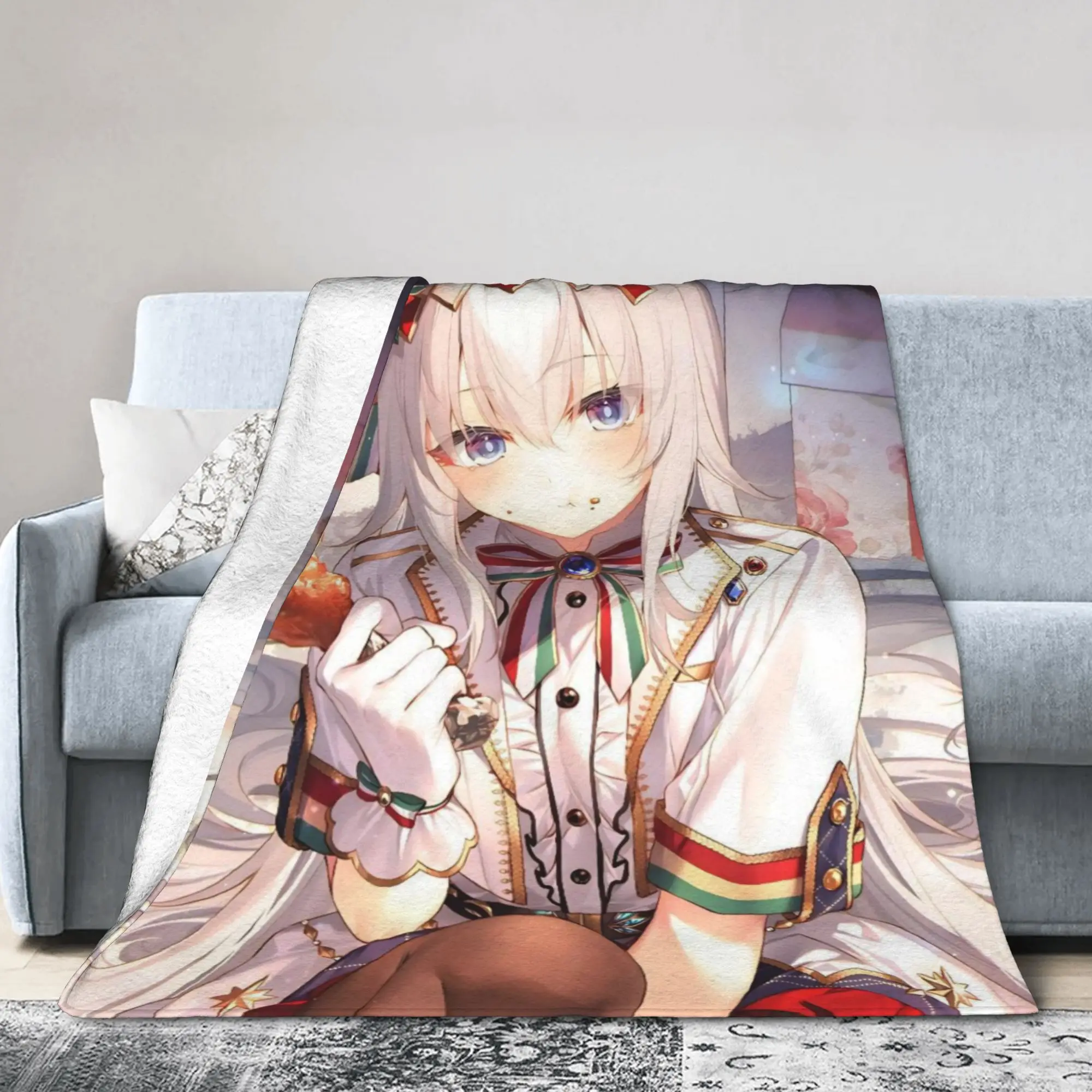 Oguri Cap Blanket Uma Musume Pretty Derby Flannel Vintage Warm Throw Blanket for Bedding Lounge Spring Autumn