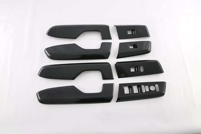 For Honda CRV CR-V RS 2023 2024 Car Accessories Carbon Fiber Style Door Window Armrest Cover Switch Panel Trim Molding Garnish