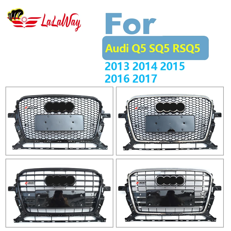 

For Audi Q5 SQ5 RSQ5 2013 2015 2016 2017 2014 Honeycomb Mesh Fog Light Open Vent Grille Intake Cover Grill Parts