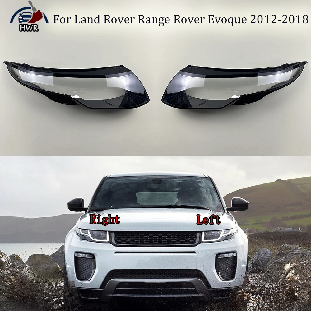 

Transparent Headlamp Cover Lamp Shade Front Headlight Shell Lampshade Lens shell For Land Rover Range Rover Evoque 2012-2018