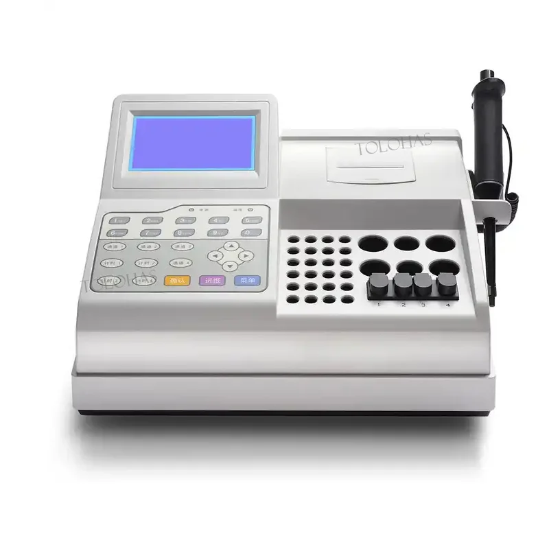 LHCA54 Hospital Lab Blood Chemistry Analyzer Portable Touch Screen Automatic Blood Coagulometer